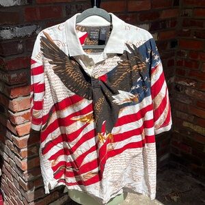Cotton Traders Sport USA Eagle Polo size XXL